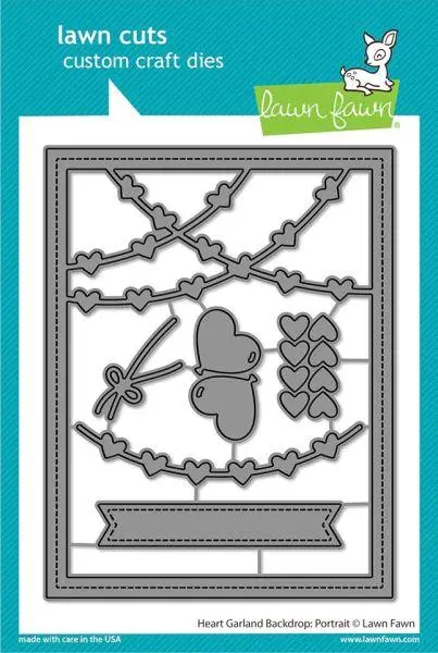 Heart Garland Backdrop - Portrait Dies 1