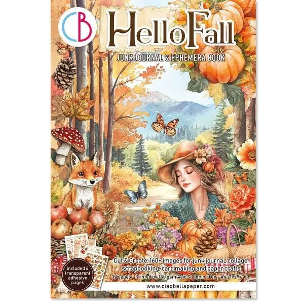 Hello Fall Junk Journal Ephemera Book 1