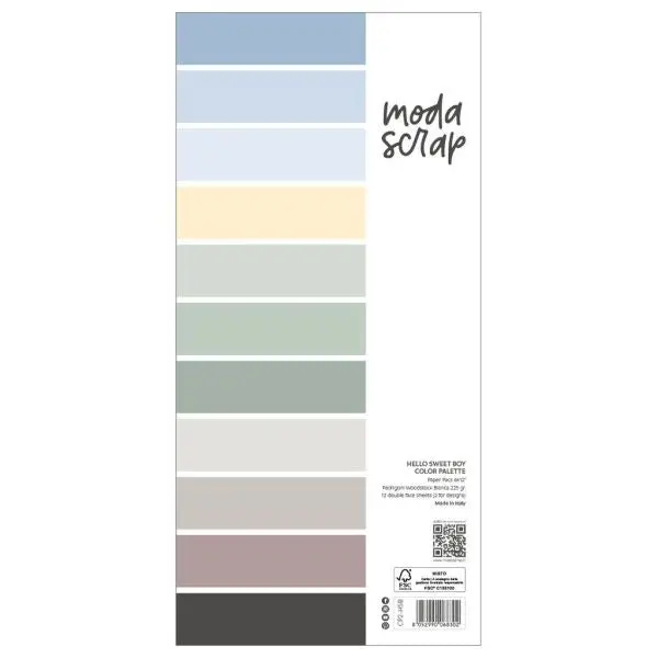 Hello Sweet Boy - 6X12 Color Palette Paper Pad 1