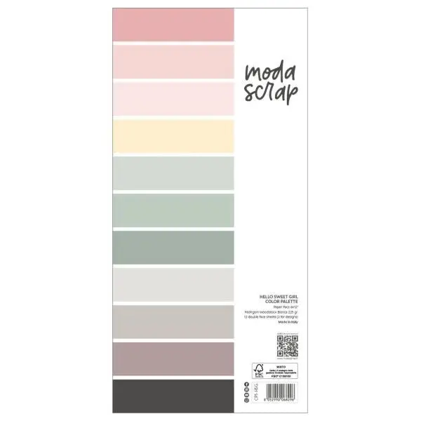 Hello Sweet Girl - 6X12 Color Palette Paper Pad 1