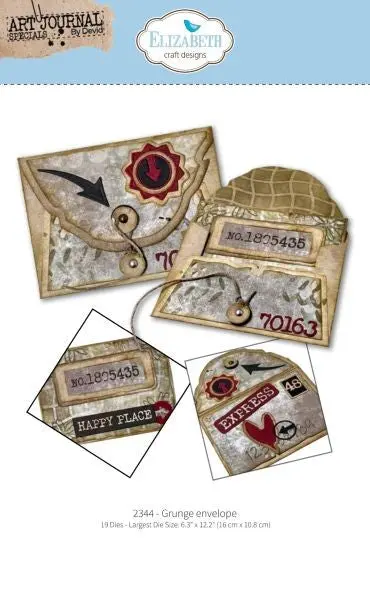 Hello You - Grunge Envelope - Dies 1