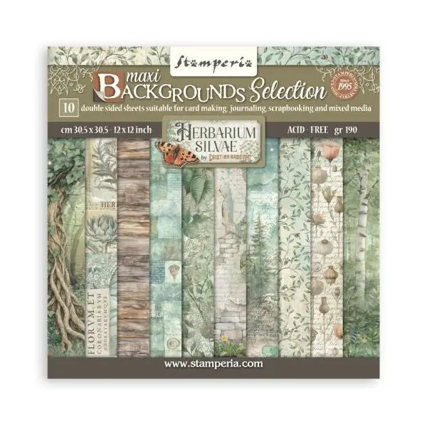 Herbarium Silvae - 12X12 Collection Pack - Backgrounds 1