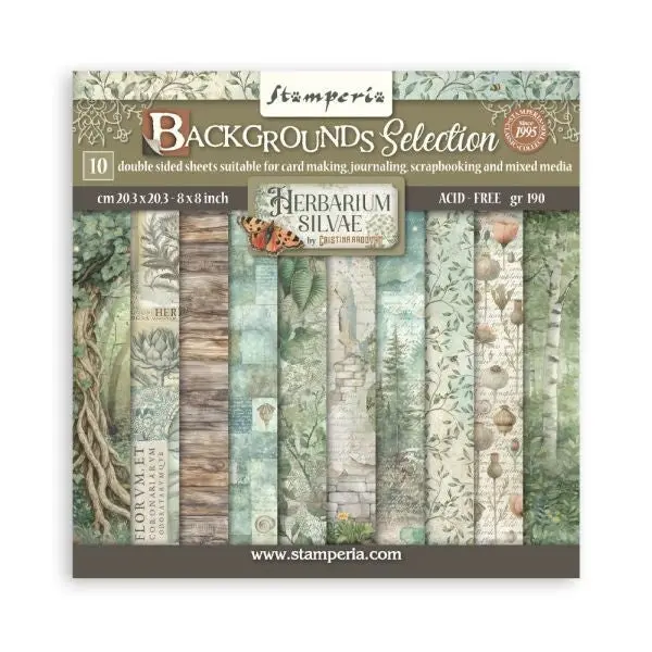 Herbarium Silvae - 8X8 Collection Pack - Backgrounds 1