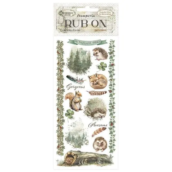 Herbarium Silvae - Rub Ons - Forest 1