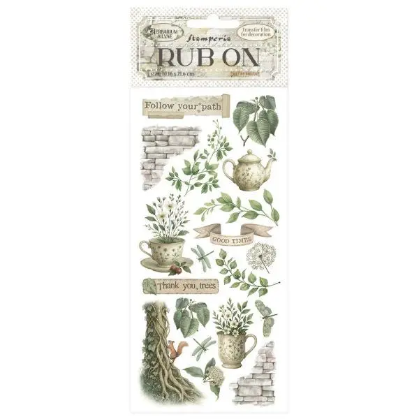 Herbarium Silvae - Rub Ons - Tea Time 1