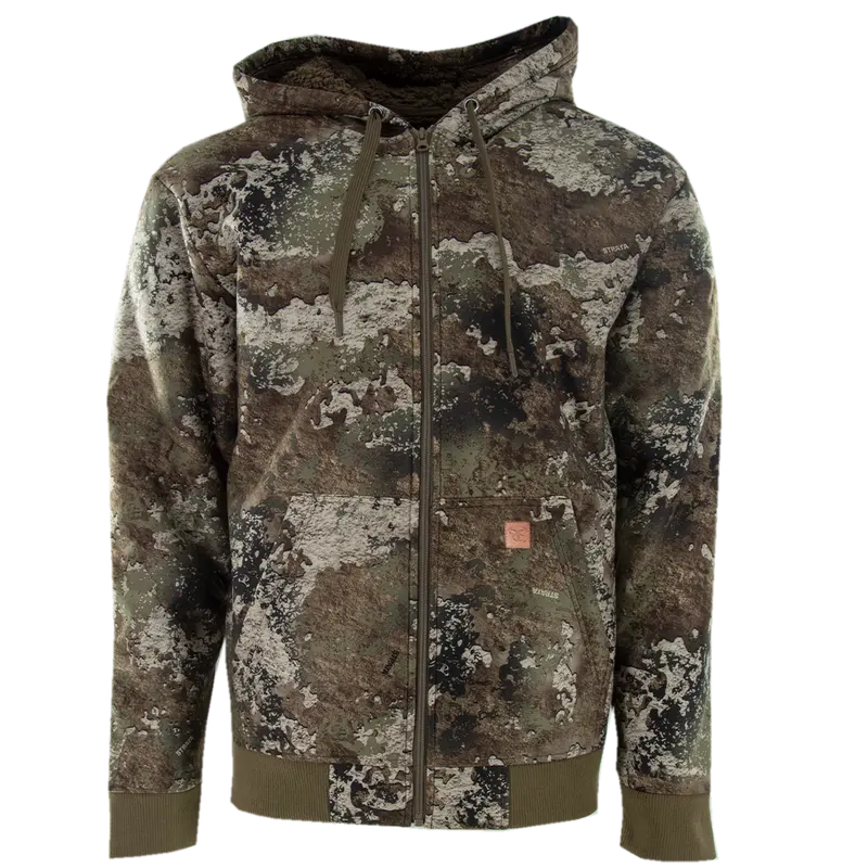 High Pile Fleece Full Zip Hoodie - Strata 1