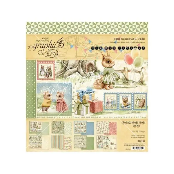Hip Hip Hooray - 8X8 Collection Pack 1