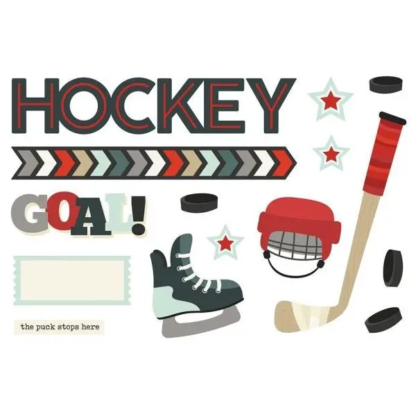 Hockey - Simple Page Page Pieces 1