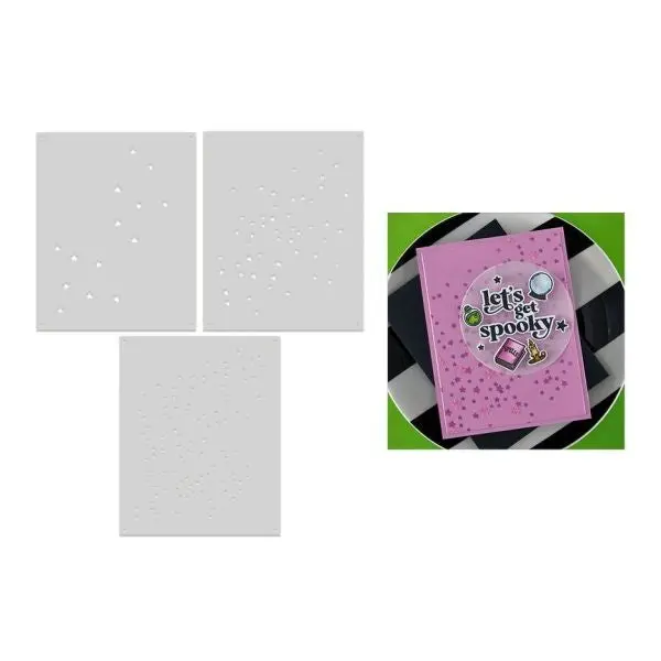 Hocus Pocus Collection - Layering Scattered Stars Stencils 1