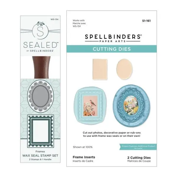 Holiday Magic Collection - 2 Pack Frames Wax Seal Stamps & Dies Bundle 1