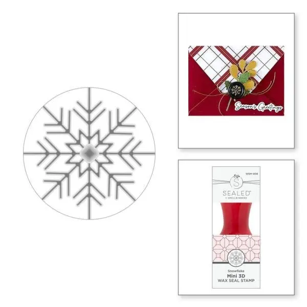 Holiday Magic Collection - Snowflake Magic Mini 3D Wax Seal 1