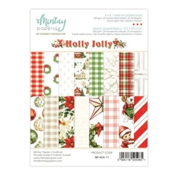 Holly Jolly - 6X8 Add On Paper Pad 1