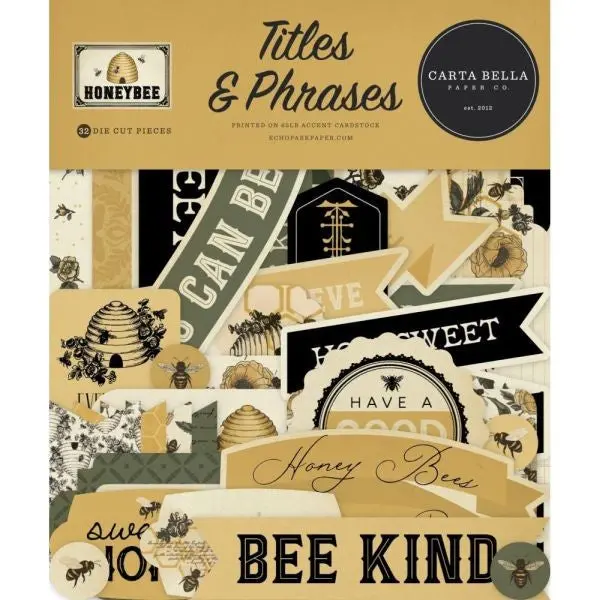 Honey Bee - Ephemera Titles & Phrases 1