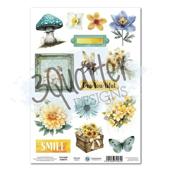 Honey Fields - Sticker Sheet 1
