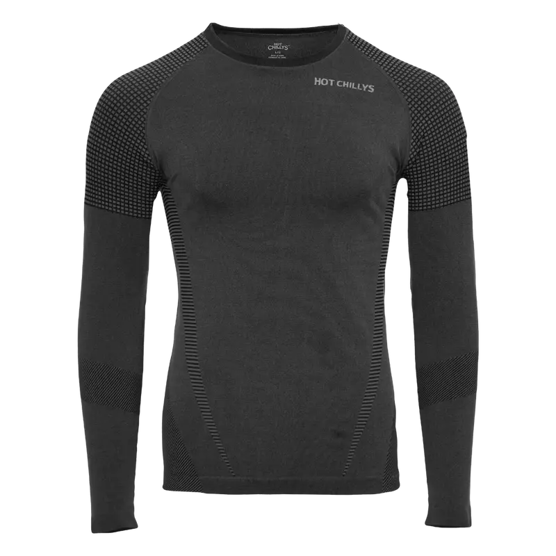 Hot Chillys Men 3D Knit Crew Midweight Body Fit Base Layer 1