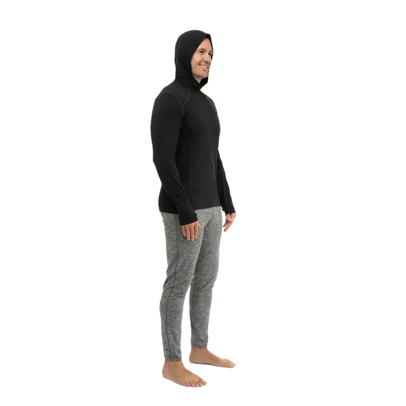 Hot Chillys Men Clima-Tek Hoodie Midweight Relaxed Fit Base Layer 1