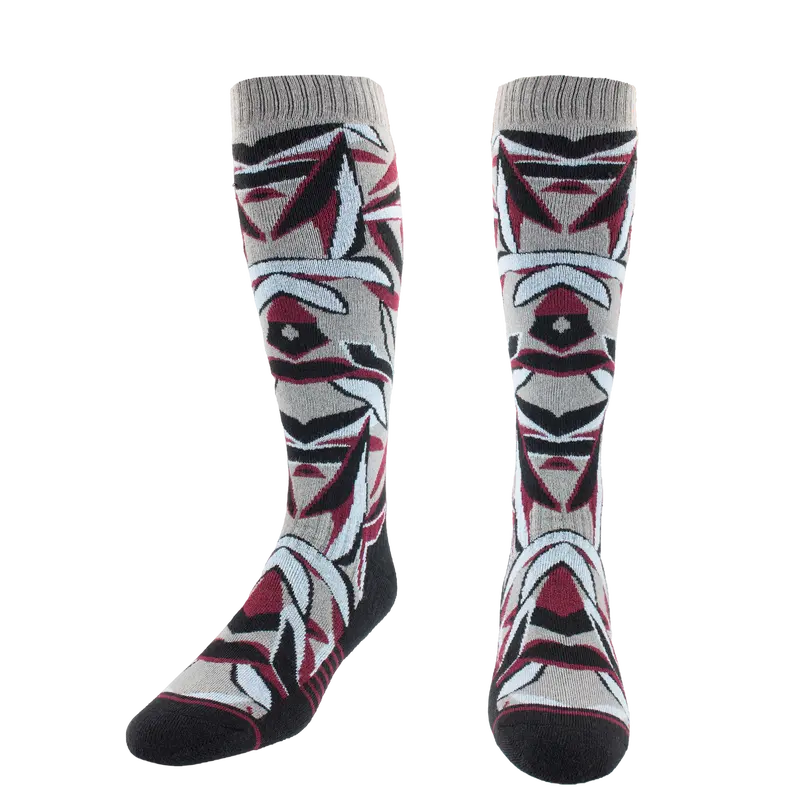 Hot Chillys Men Fiesta Leaf Mid Volume Sock 1