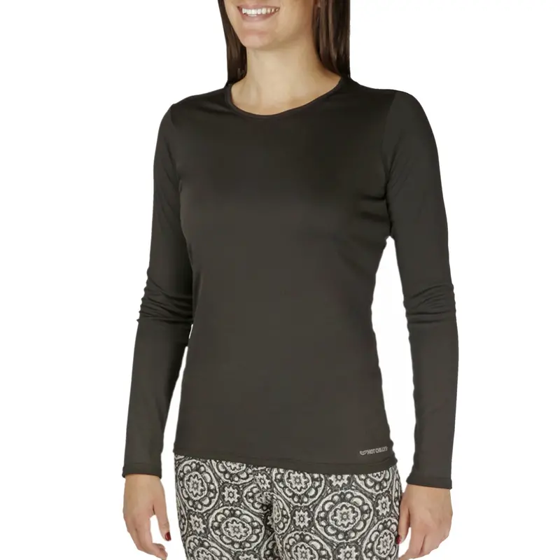 Hot Chillys Women Peachskins Solid Crewneck 1