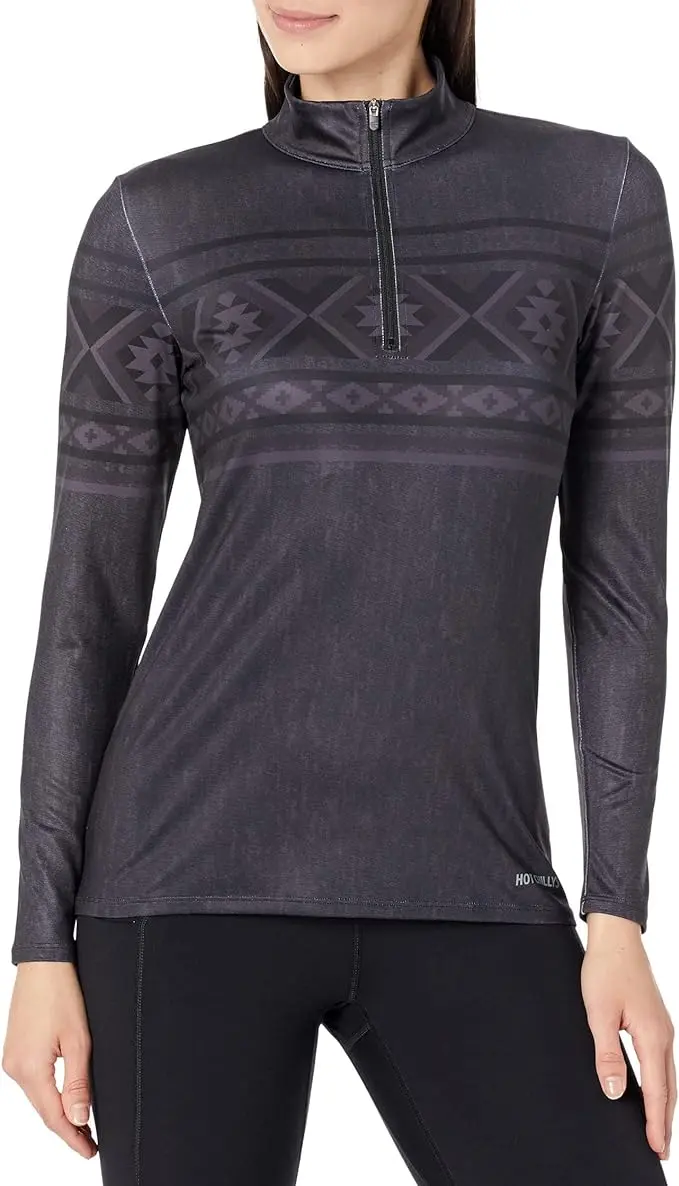 Hot Chillys Women Premium Zip-T Midweight Body Fit Base Layer 4