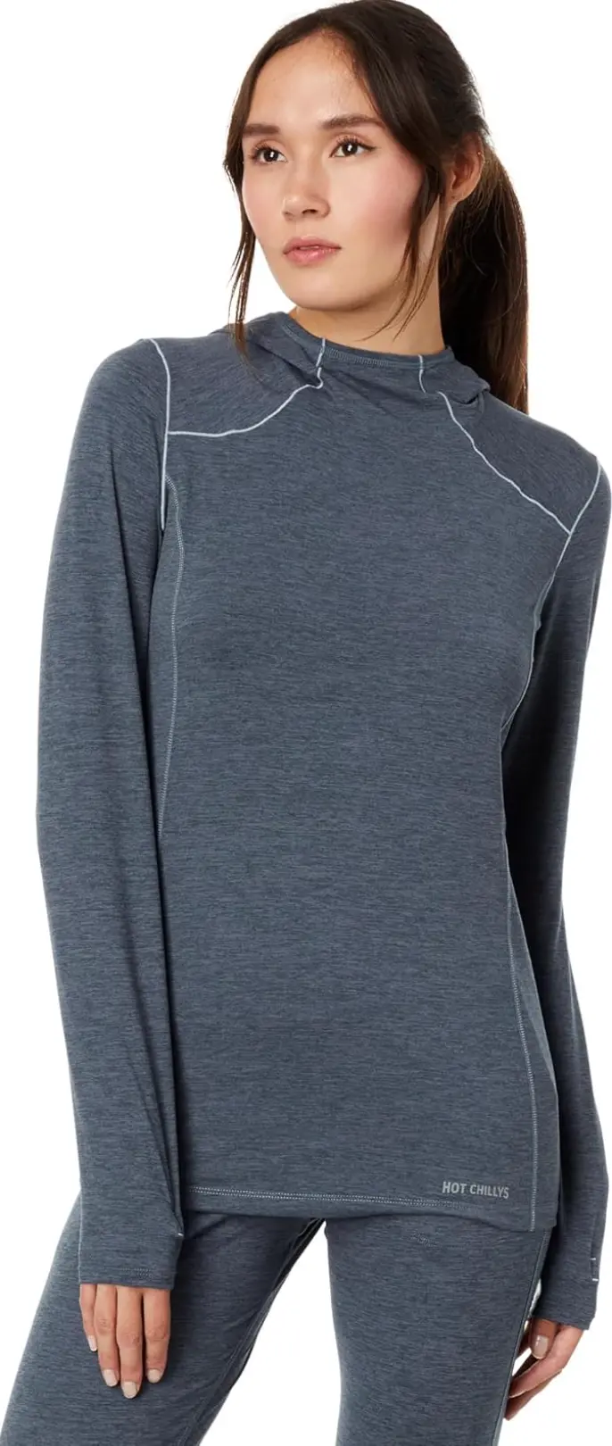 Hot Chillys Women's Clima-Tek Hoodie Midweight Relaxed Fit Base Layer 1