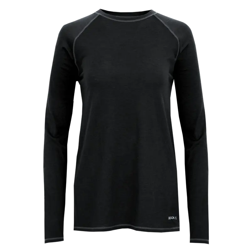 Hot Chillys Women’s Clima-Wool Merino Crewneck – Natural Wool Thermal Top
