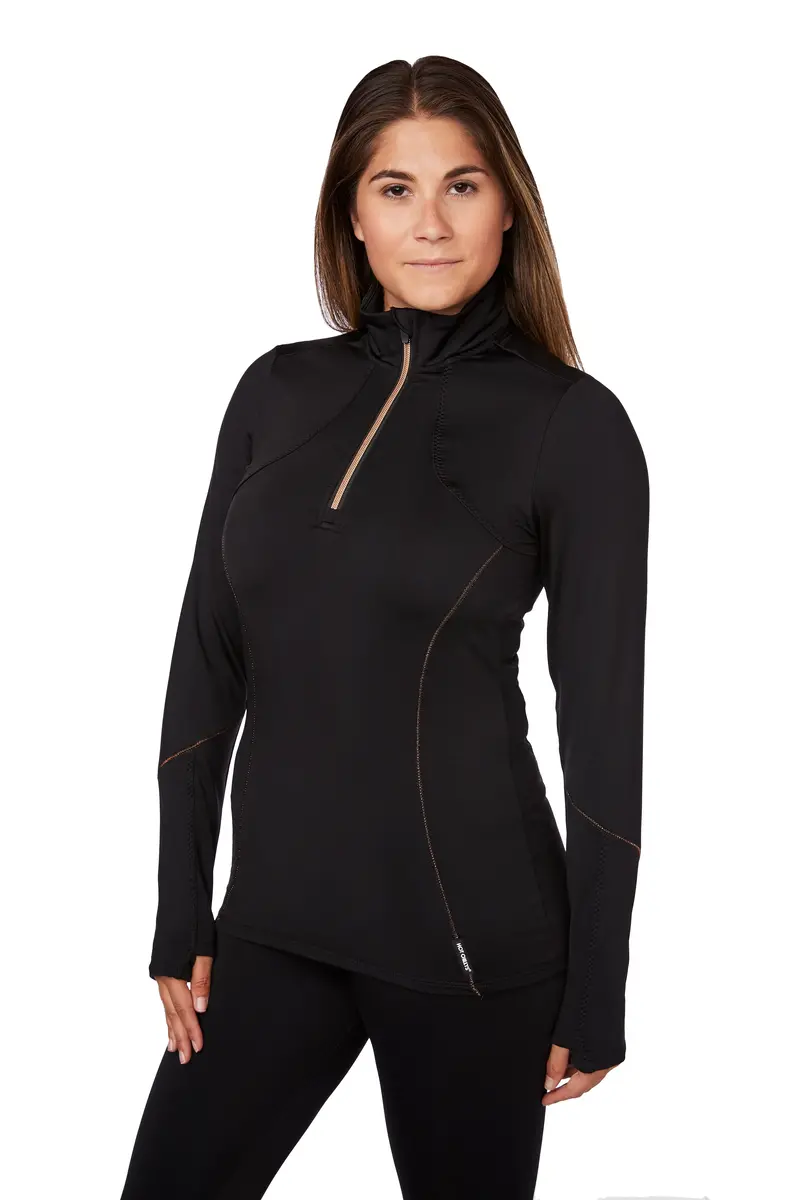 Hot Chillys Women’s Elite Meta Zip-T – Lightweight, Quick-Dry Performance Top