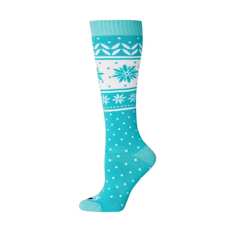 Hot Chillys Womens Flower Stripe Mid Volume Sock 1