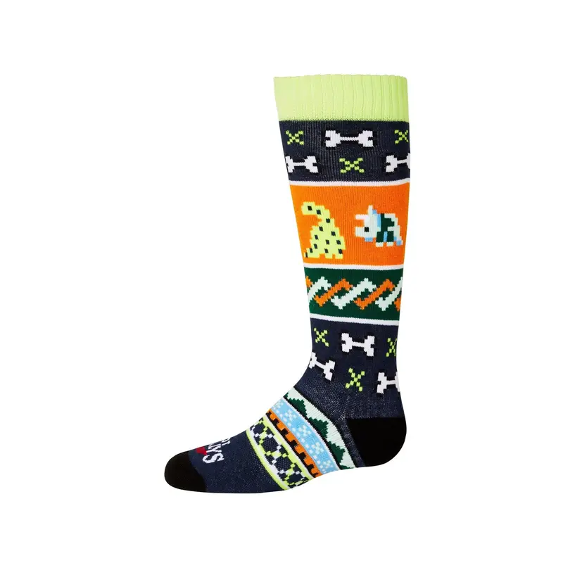 Hot Chillys Youth Dinosaur Mid Volume Sock 2