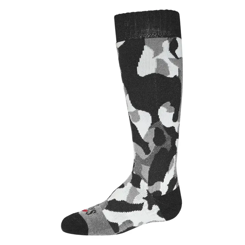 Hot Chillys Youth Textured Camo Mid Volume Sock 1