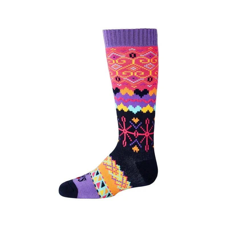 Hot Chillys Youth Winter Pixel Mid Volume Sock 1
