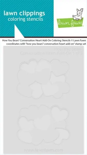 How You Bean? - Coversation Heart Add-On Coloring Stencils 1