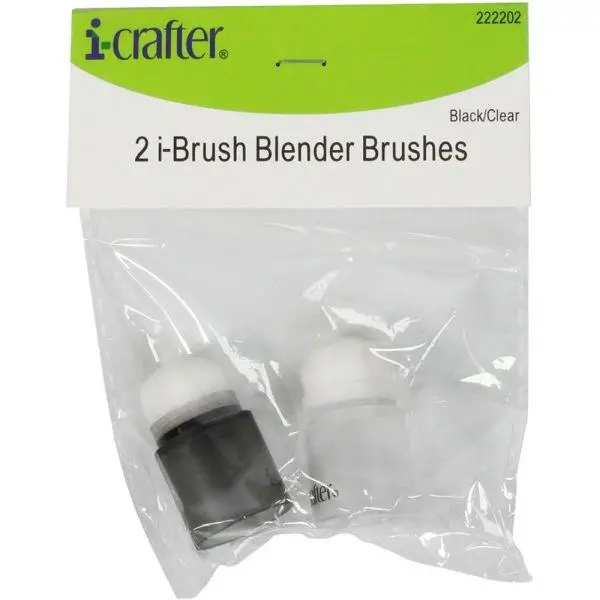 I-Brush Blender Brushes - 2 Pack - Black/Clear 1
