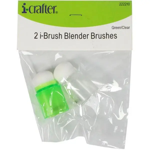 I-Brush Blender Brushes - 2 Pack - Green/Clear 1