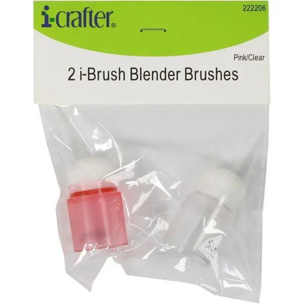 I-Brush Blender Brushes - 2 Pack - Pink/Clear 1
