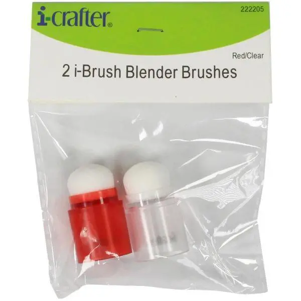I-Brush Blender Brushes - 2 Pack - Red/Clear 1