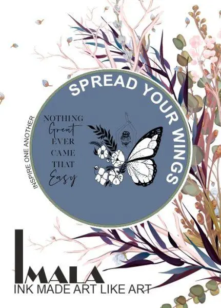 Imala Series - Clear Stamps - Spread Your Wings 1