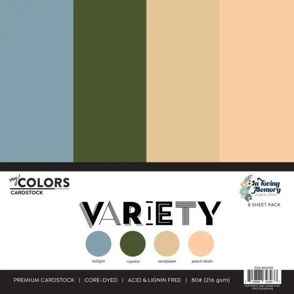 In Loving Memory - 12X12 Cardstock Variety Pack 1