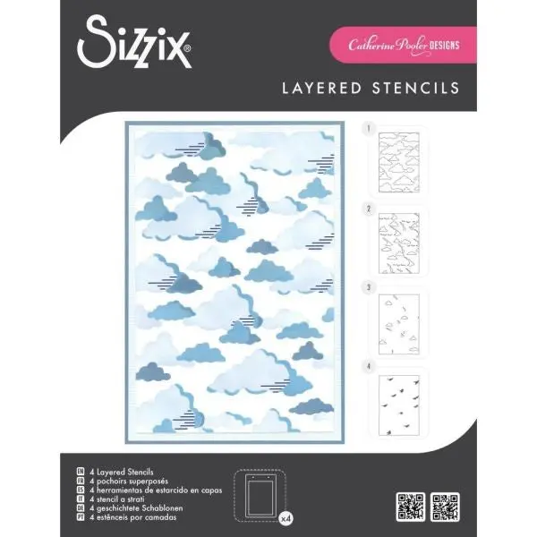 In The Clouds - Layering Stencils 1