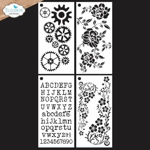 In The Garden Collection - Journal Stencils 8 1