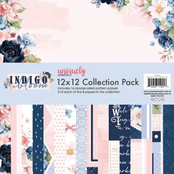 Indigo Bloom - 12X12 Collection Pack 1