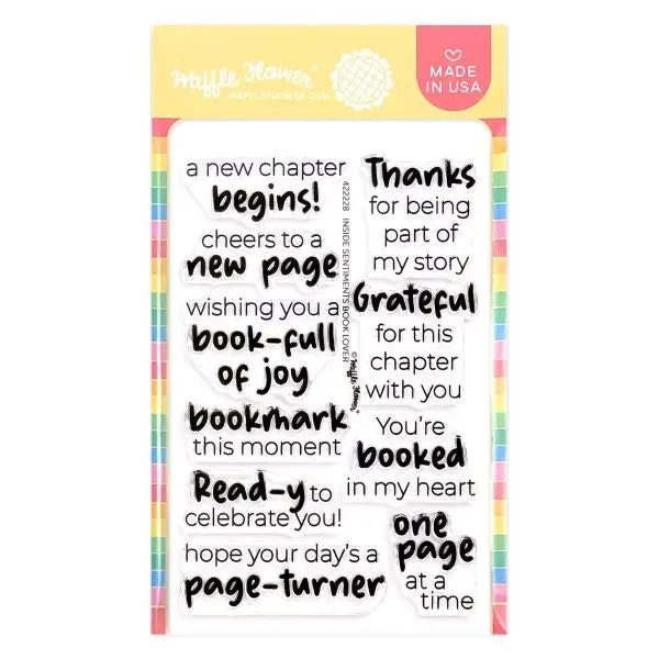 Inside Sentiments Book Lover - Clear Stamps 1