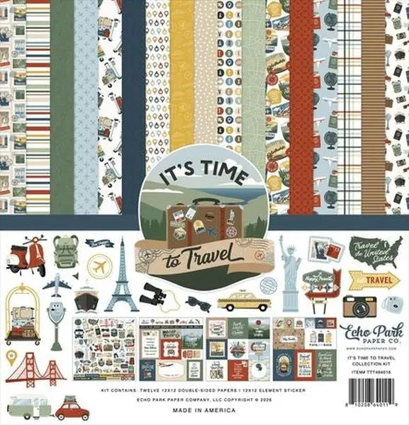 It's Time To Travel - 12X12 Collection Pack 1