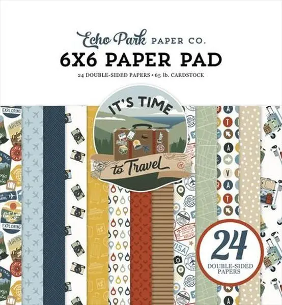 It's Time To Travel - 6X6 Paper Pad 1