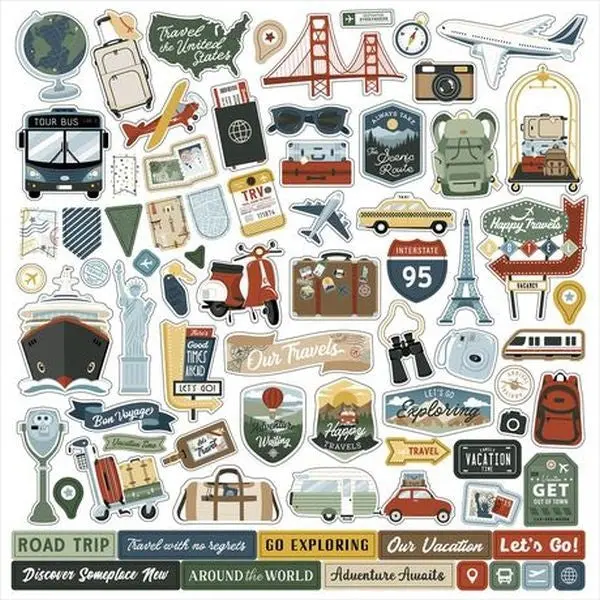It's Time To Travel - Stickers 1