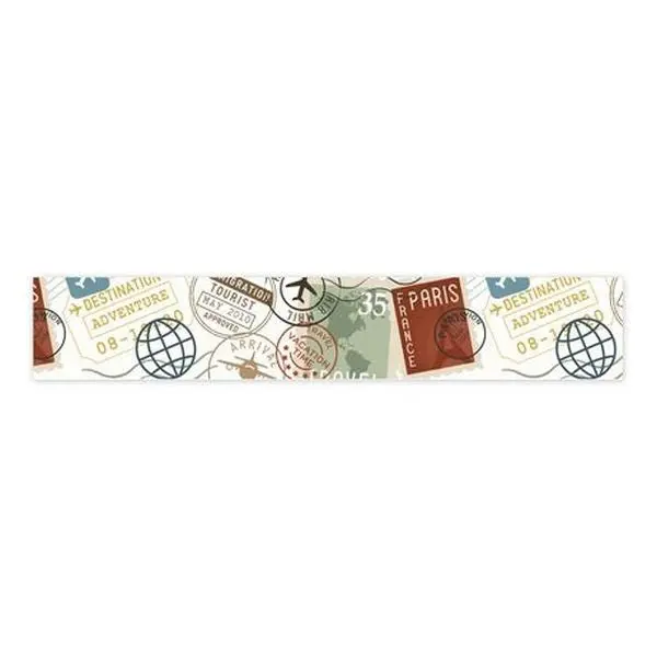 It's Time To Travel - Washi Tape - Destination Stamps 1