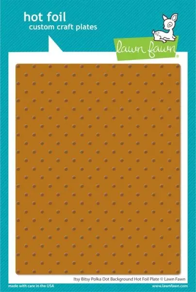 Itsy Bitsy Polka Dot Background Hot Foil Plate 1
