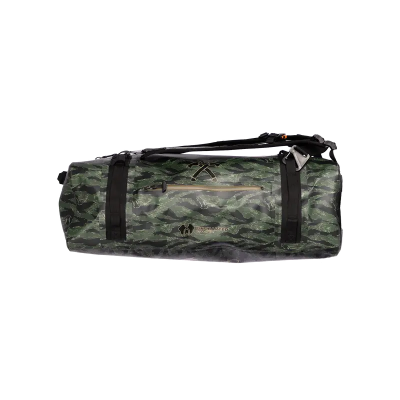 Jack Carr X Uncharted Supply Co. 65L Vault Tiger Stripe Duffel 1
