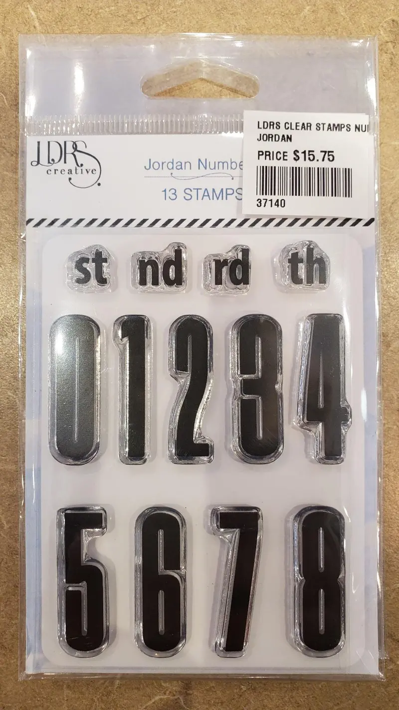 Jordan Numbers 3 X 4 Stamps 1
