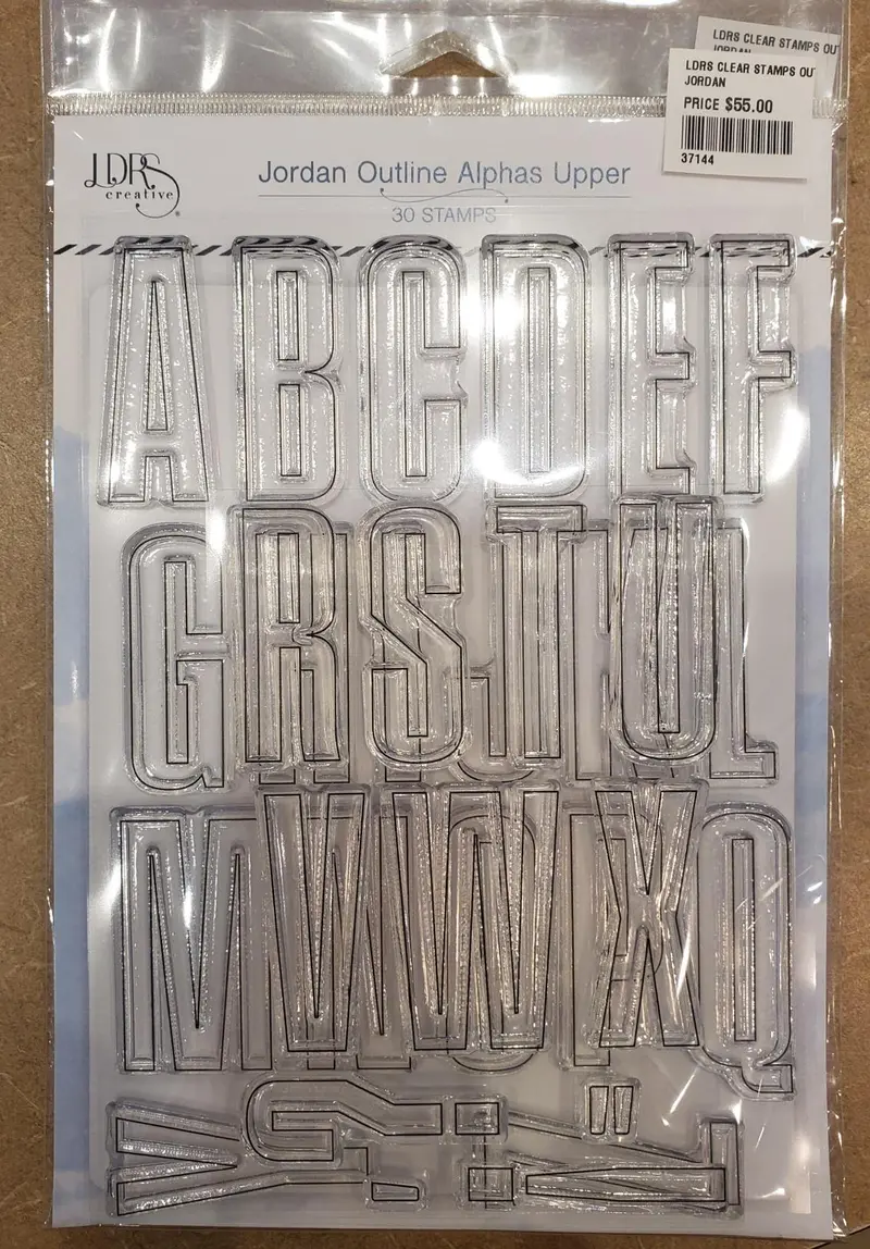 Jordan Outline Alpha Jumbo Upper 6 X 8 Stamp 1