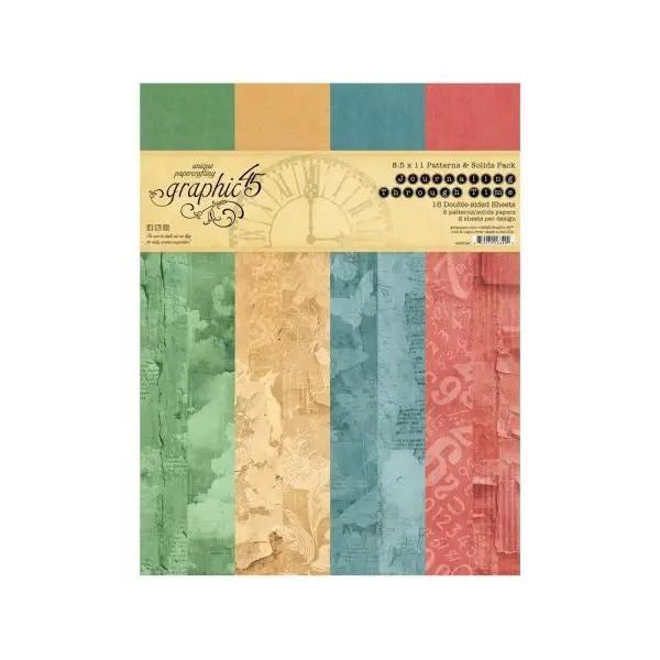 Journaling Through Time - 8.5X11 Patterns & Solids Collection Pack 1